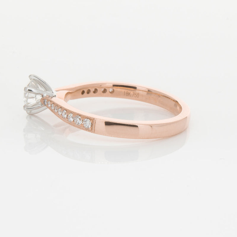 18ct Rose Gold .50ct Diamond Zenith Ring-Ring-Walker & Hall