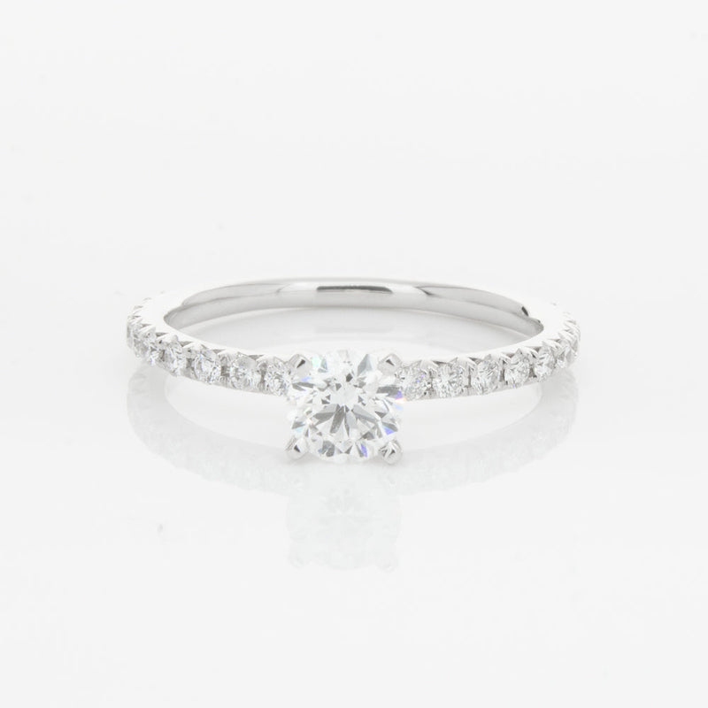 18ct White Gold .51ct Diamond Comet Ring-Ring-Walker & Hall