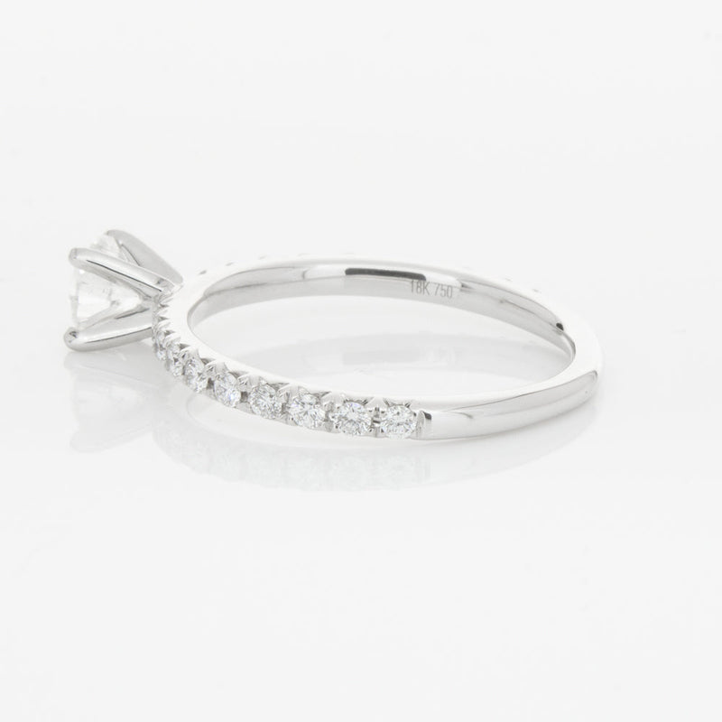 18ct White Gold .51ct Diamond Comet Ring-Ring-Walker & Hall