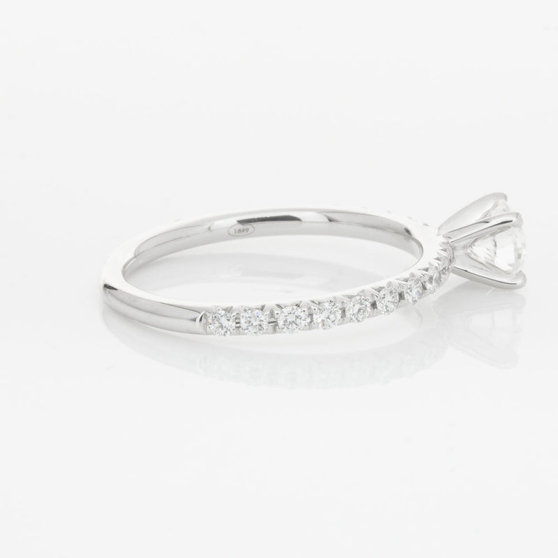 18ct White Gold .51ct Diamond Comet Ring-Ring-Walker & Hall