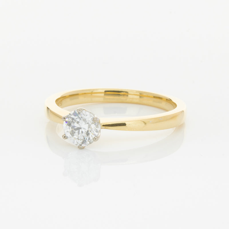 18ct Yellow Gold .50ct Diamond Nova Ring-Ring-Walker & Hall