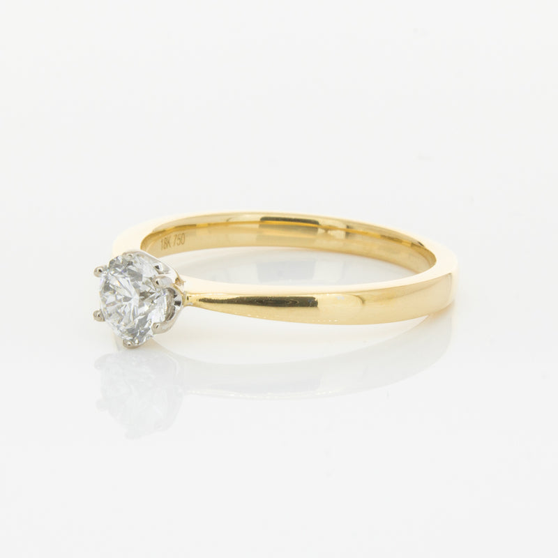 18ct Yellow Gold .50ct Diamond Nova Ring-Ring-Walker & Hall