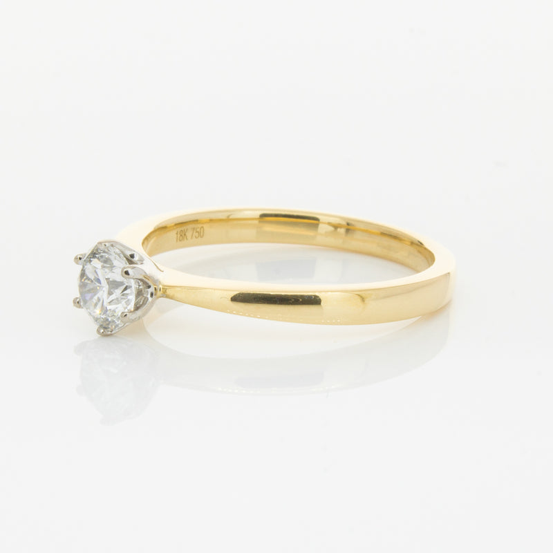 18ct Yellow Gold .50ct Diamond Nova Ring-Ring-Walker & Hall