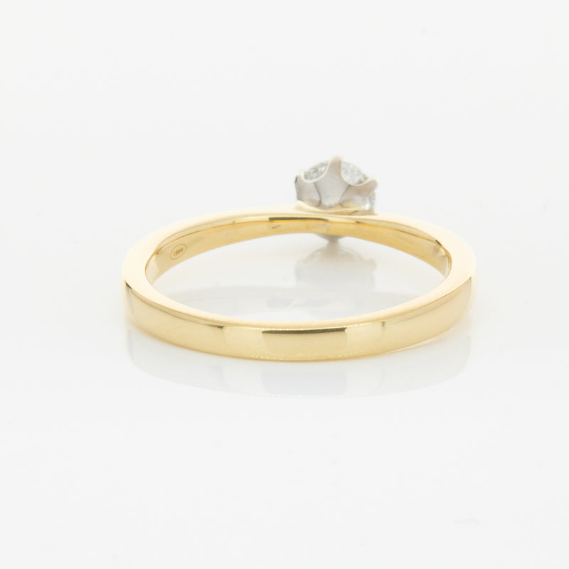 18ct Yellow Gold .50ct Diamond Nova Ring-Ring-Walker & Hall