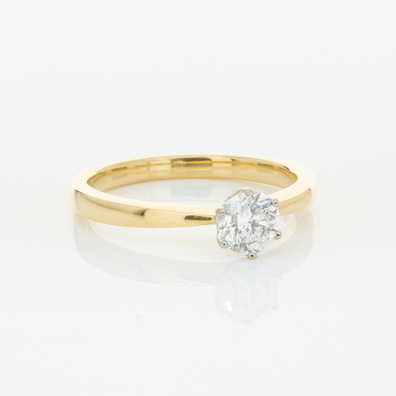 18ct Yellow Gold .50ct Diamond Nova Ring-Ring-Walker & Hall