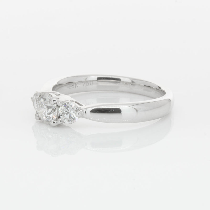 18ct White Gold .39ct Diamond Elysian Ring-Ring-Walker & Hall