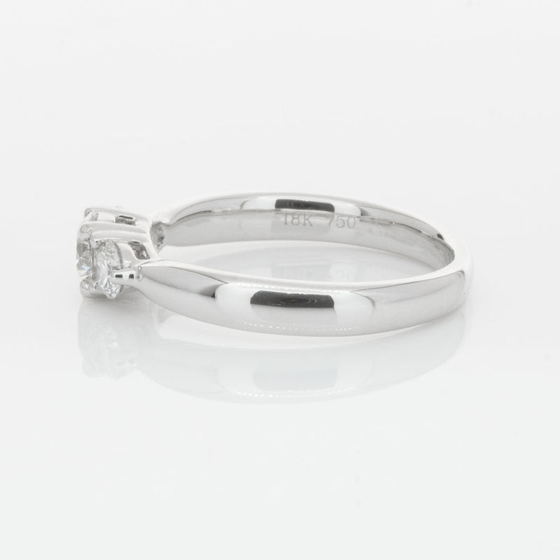 18ct White Gold .40ct Diamond Elysian Ring-Ring-Walker & Hall