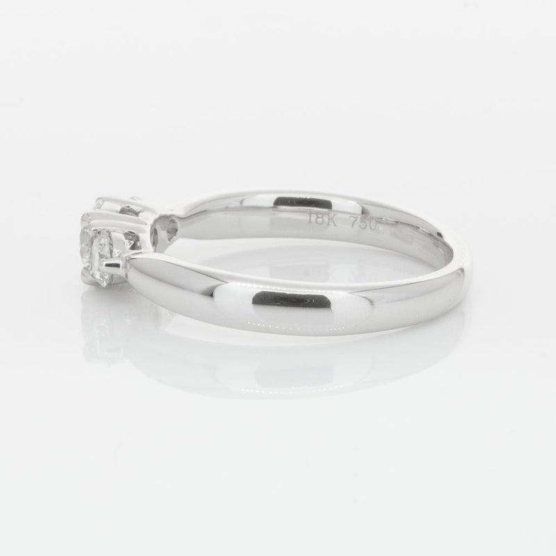 18ct White Gold .39ct Diamond Elysian Ring-Ring-Walker & Hall