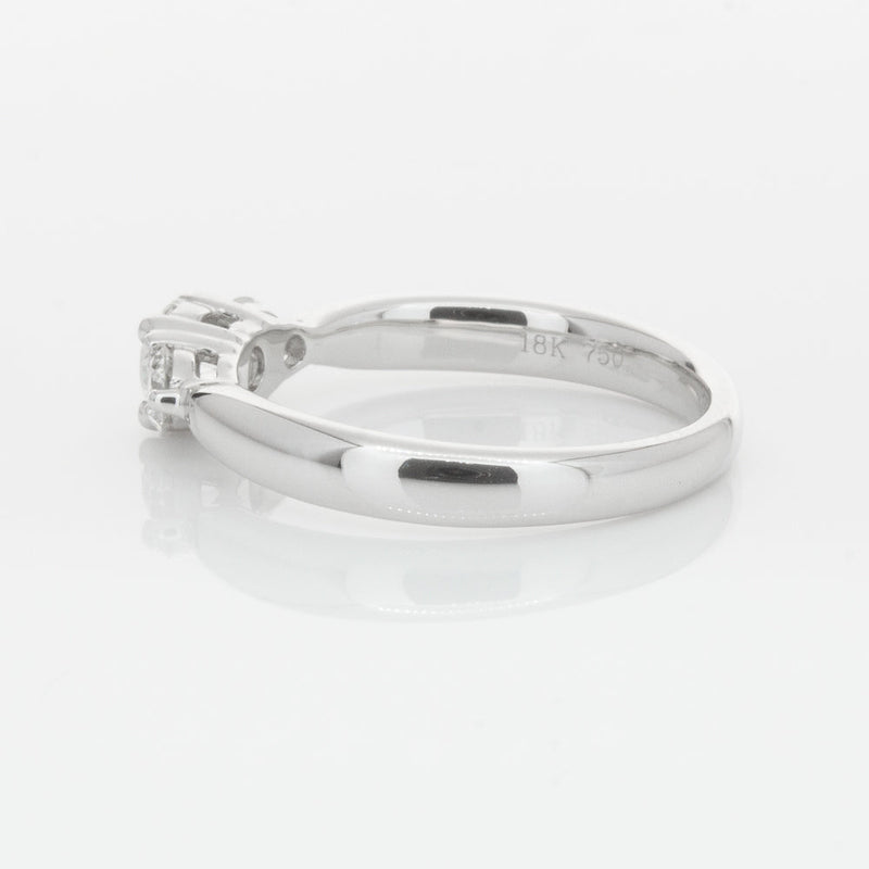 18ct White Gold .39ct Diamond Elysian Ring-Ring-Walker & Hall
