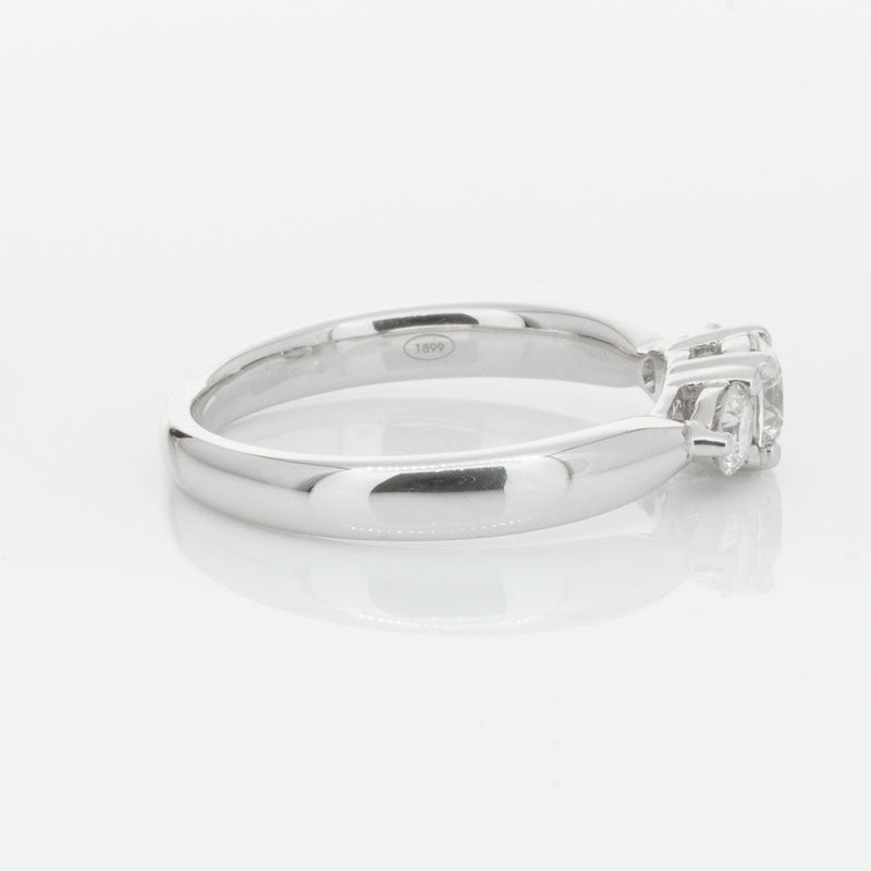 18ct White Gold .39ct Diamond Elysian Ring-Ring-Walker & Hall