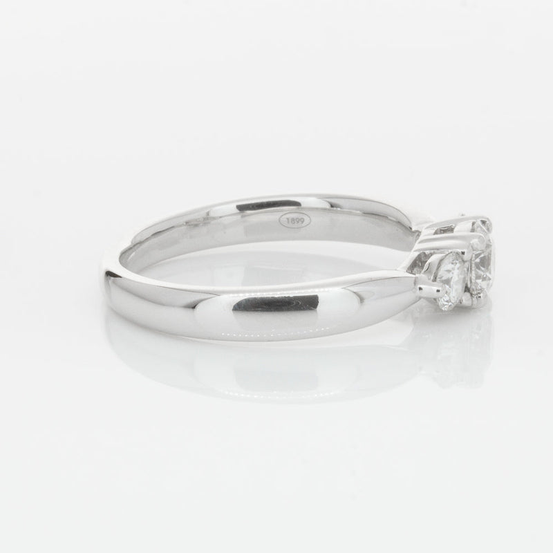 18ct White Gold .39ct Diamond Elysian Ring-Ring-Walker & Hall