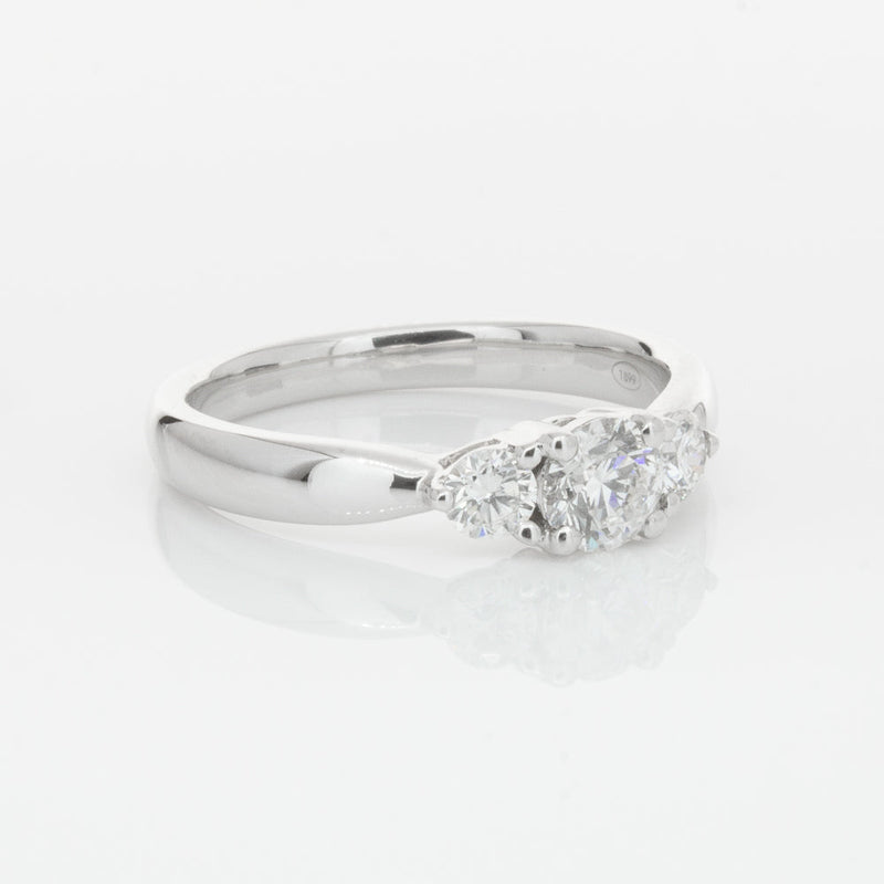 18ct White Gold .39ct Diamond Elysian Ring-Ring-Walker & Hall