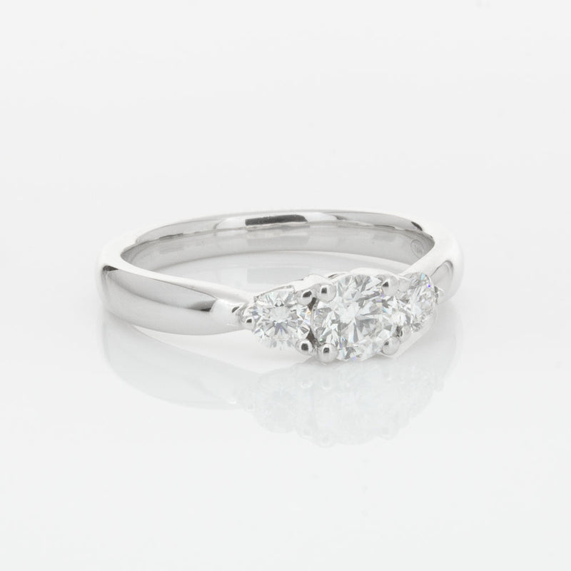 18ct White Gold .39ct Diamond Elysian Ring-Ring-Walker & Hall