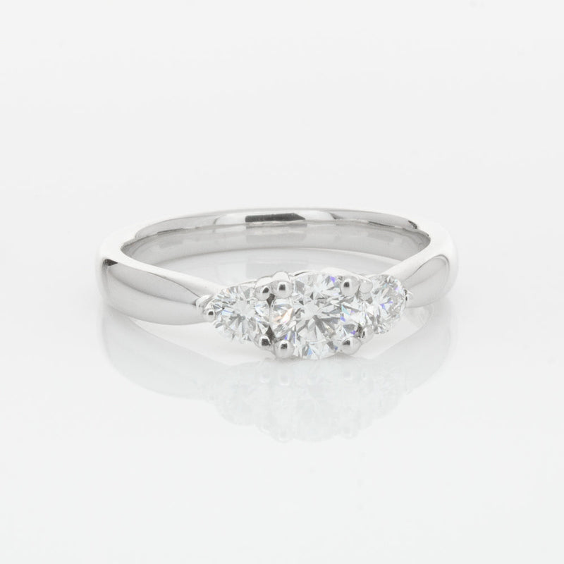 18ct White Gold .40ct Diamond Elysian Ring-Ring-Walker & Hall