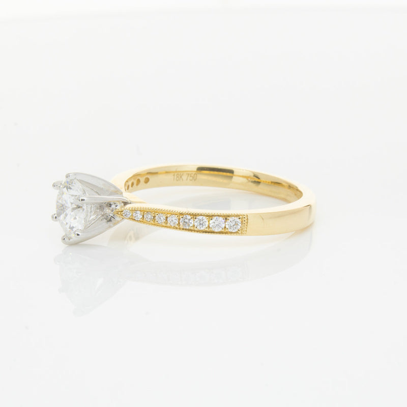 18ct Yellow Gold .70ct Diamond Zenith Ring-Ring-Walker & Hall