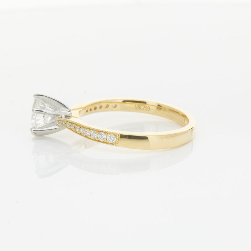 18ct Yellow Gold .74ct Diamond Zenith Ring-Ring-Walker & Hall