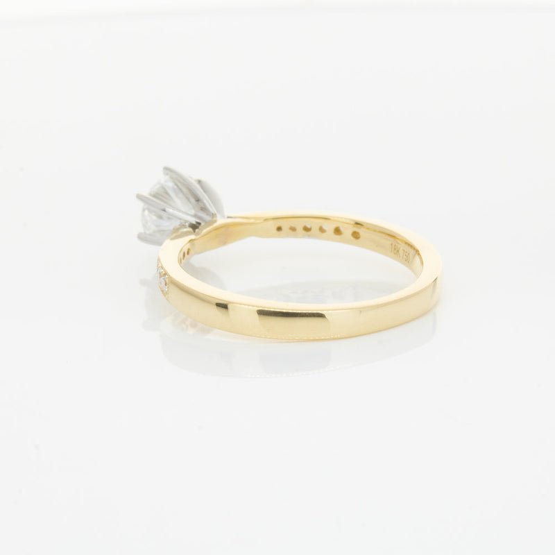 18ct Yellow Gold .74ct Diamond Zenith Ring-Ring-Walker & Hall