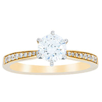 18ct Yellow Gold .74ct Diamond Zenith Ring-Ring-Walker & Hall