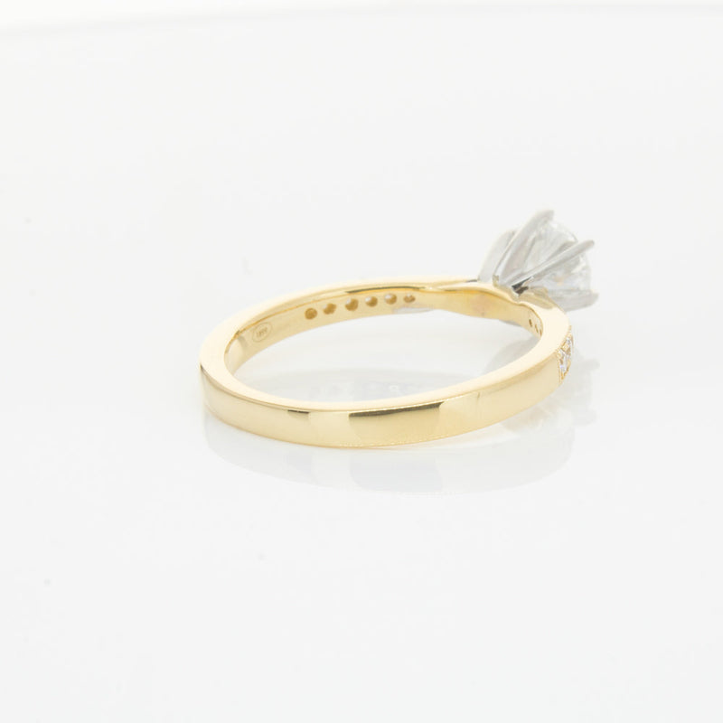 18ct Yellow Gold .74ct Diamond Zenith Ring-Ring-Walker & Hall