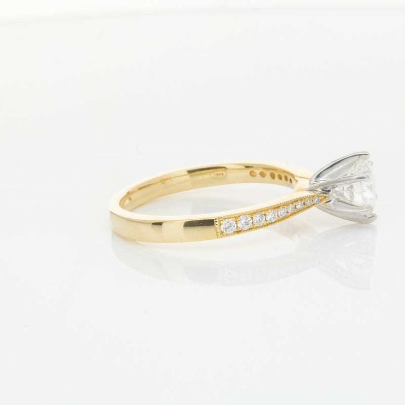 18ct Yellow Gold .74ct Diamond Zenith Ring-Ring-Walker & Hall