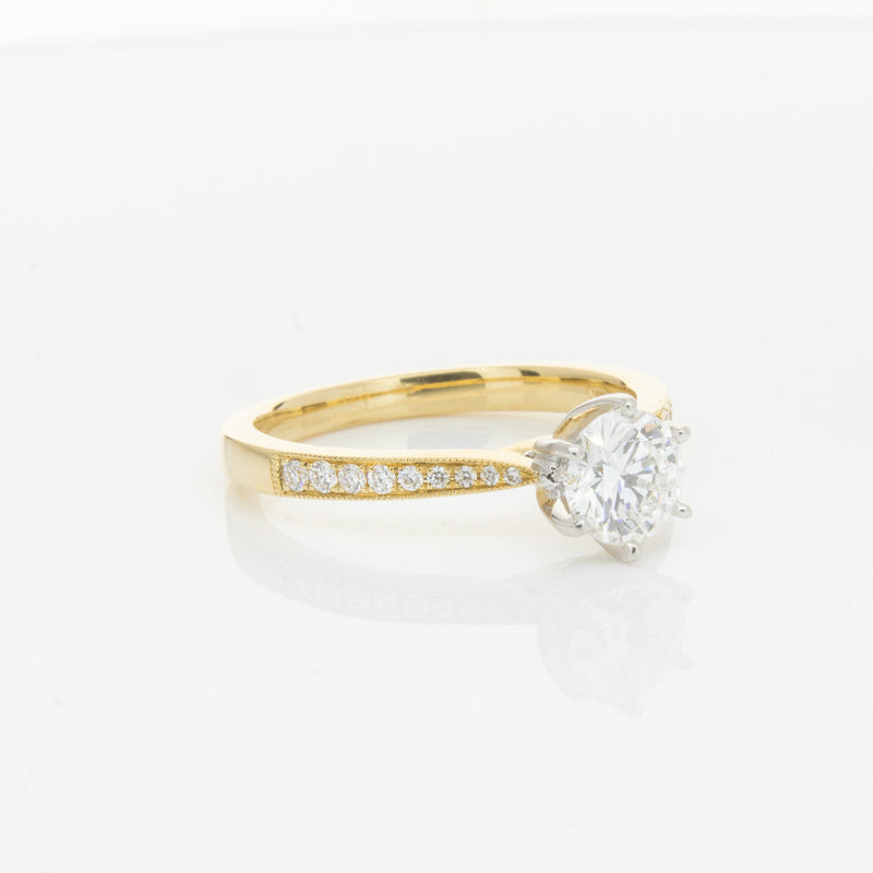 18ct Yellow Gold .70ct Diamond Zenith Ring-Ring-Walker & Hall