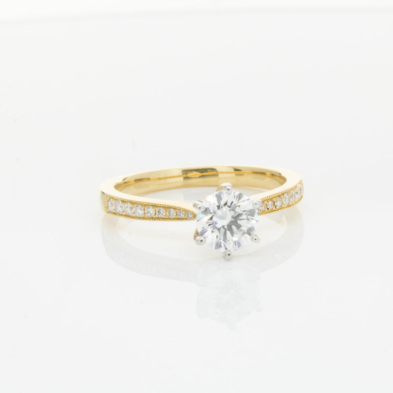 18ct Yellow Gold .70ct Diamond Zenith Ring-Ring-Walker & Hall