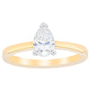 18ct Yellow Gold .70ct Pear Cut Diamond Ring-Ring-Walker & Hall