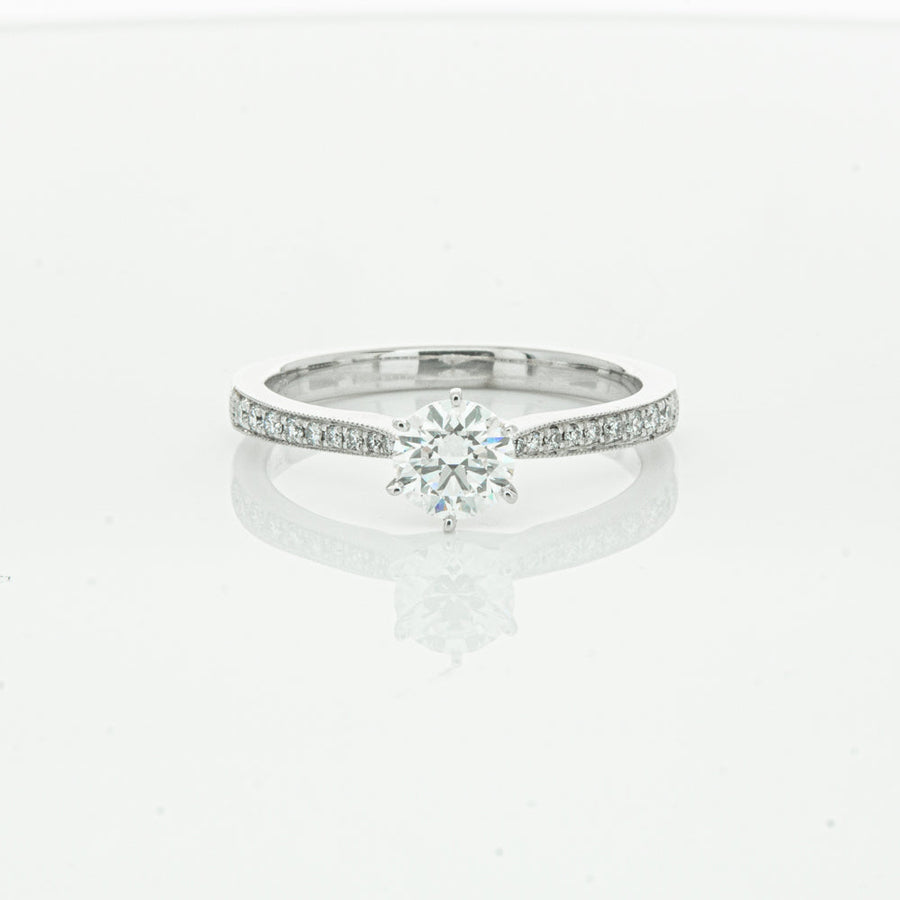 18ct White Gold .50ct Diamond Zenith Ring-Ring-Walker & Hall