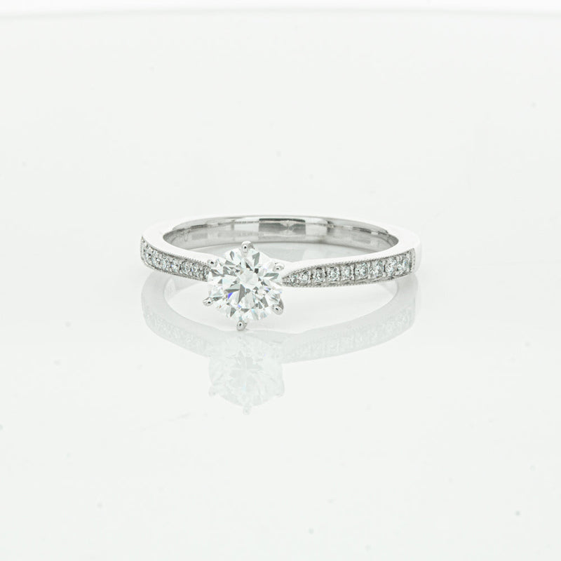 18ct White Gold .50ct Diamond Zenith Ring-Ring-Walker & Hall