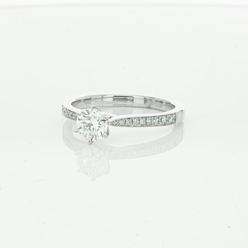 18ct White Gold .50ct Diamond Zenith Ring-Ring-Walker & Hall