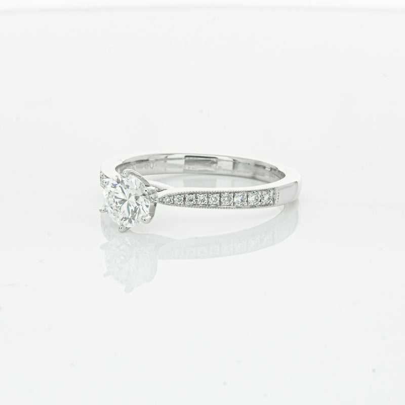 18ct White Gold .50ct Diamond Zenith Ring-Ring-Walker & Hall