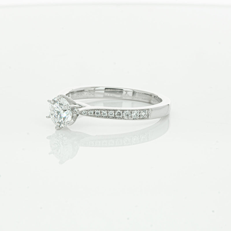 18ct White Gold .50ct Diamond Zenith Ring-Ring-Walker & Hall