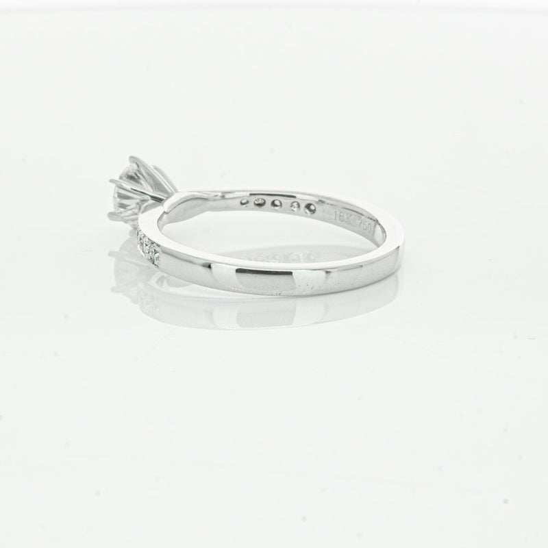 18ct White Gold .50ct Diamond Zenith Ring-Ring-Walker & Hall