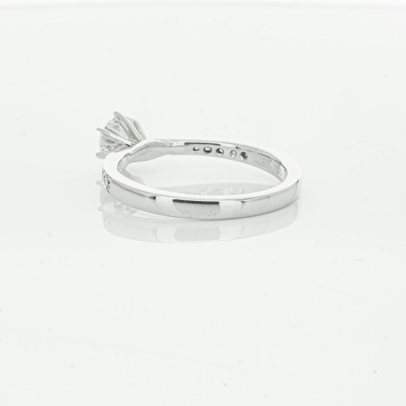 18ct White Gold .50ct Diamond Zenith Ring-Ring-Walker & Hall