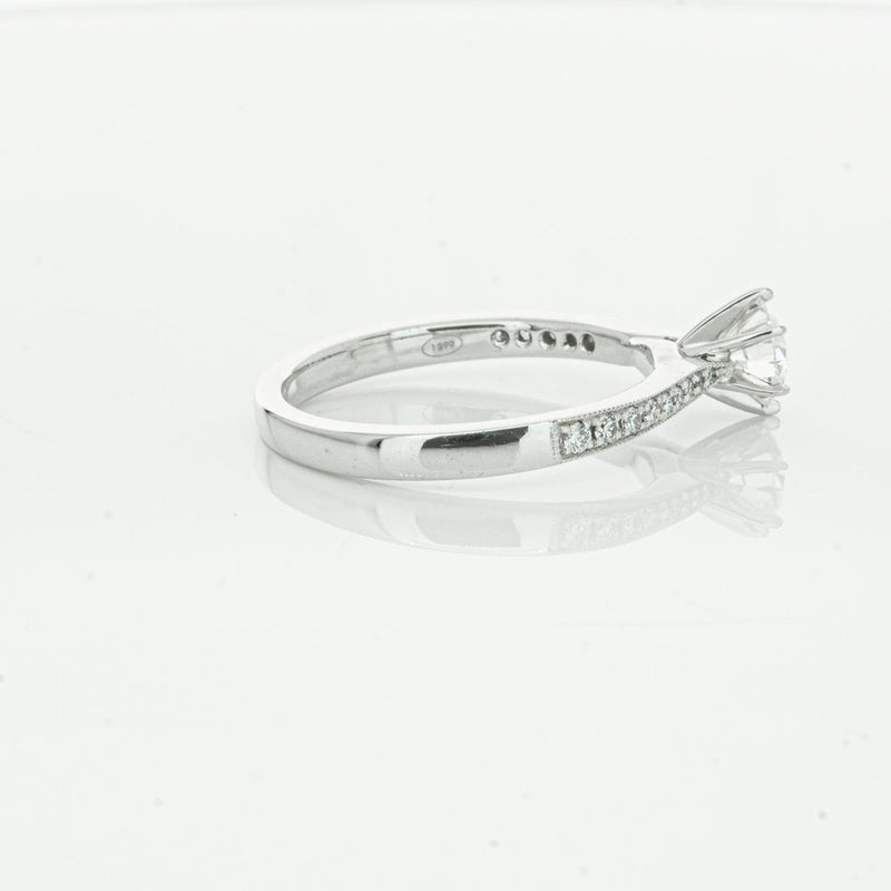 18ct White Gold .50ct Diamond Zenith Ring-Ring-Walker & Hall