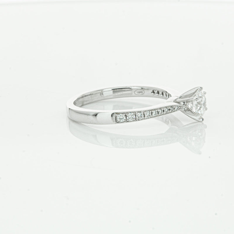 18ct White Gold .50ct Diamond Zenith Ring-Ring-Walker & Hall