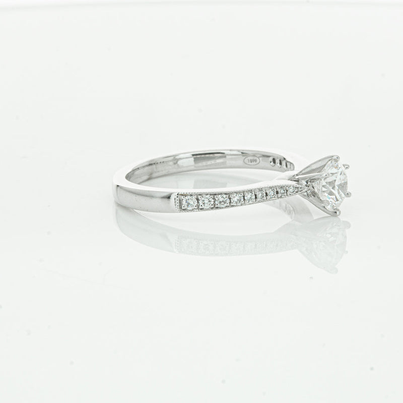 18ct White Gold .50ct Diamond Zenith Ring-Ring-Walker & Hall