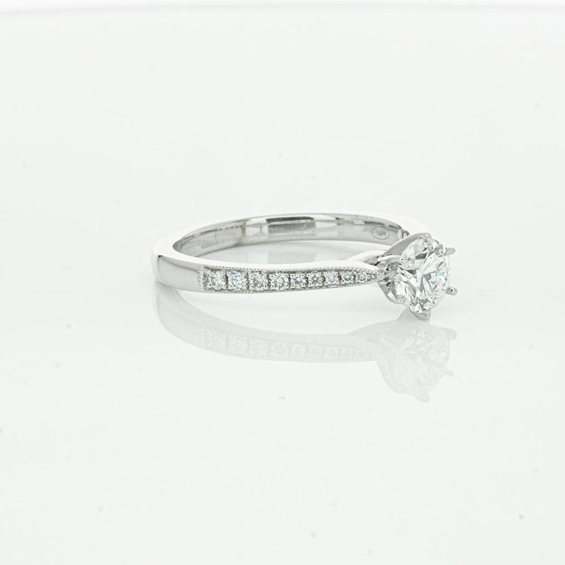 18ct White Gold .50ct Diamond Zenith Ring-Ring-Walker & Hall
