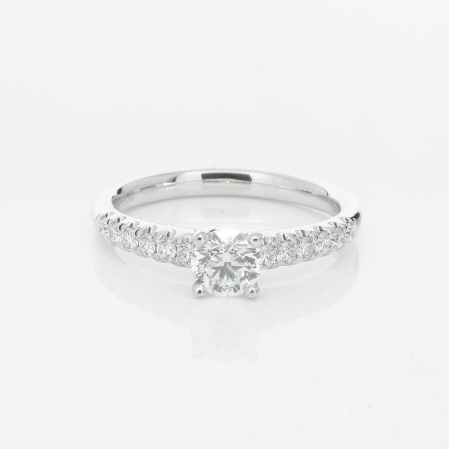 18ct White Gold .50ct Diamond Meridien Ring-Ring-Walker & Hall