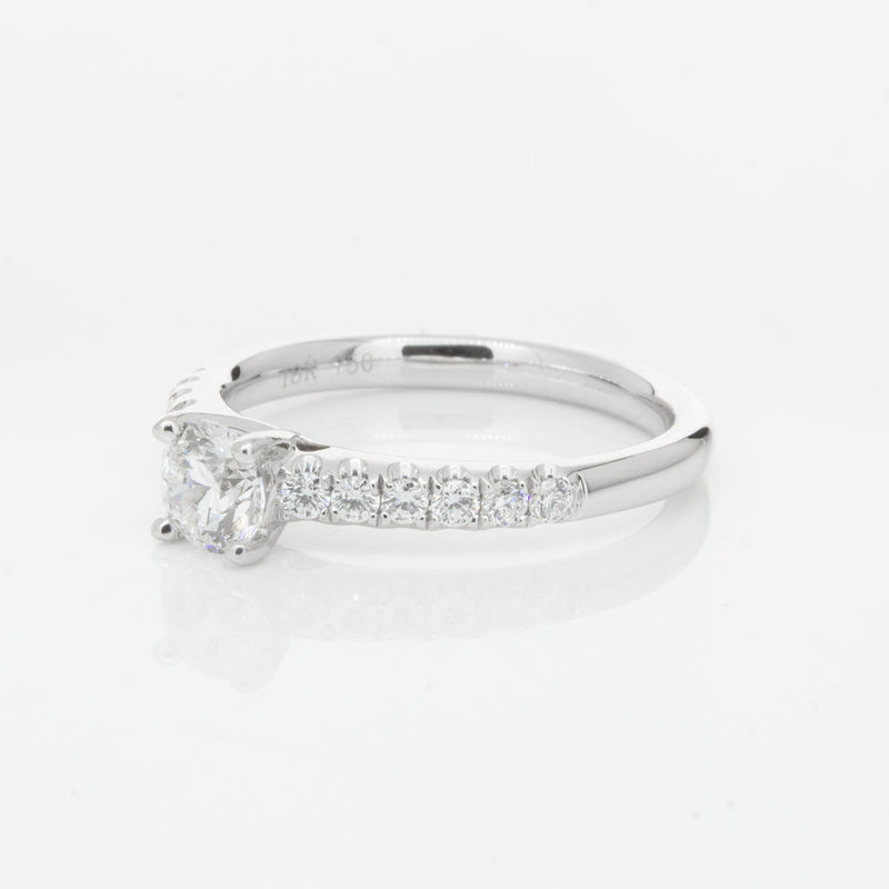 18ct White Gold .50ct Diamond Meridien Ring-Ring-Walker & Hall