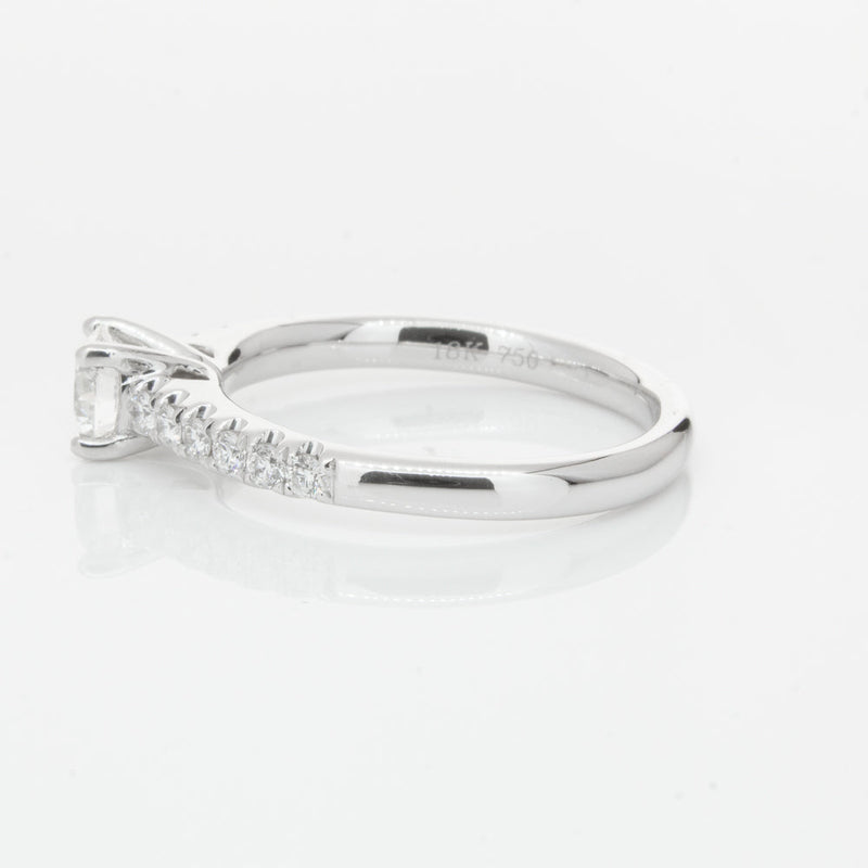 18ct White Gold .50ct Diamond Meridien Ring-Ring-Walker & Hall