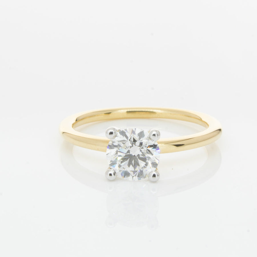 18ct Yellow Gold 1.00ct Diamond Melba Ring-Ring-Walker & Hall