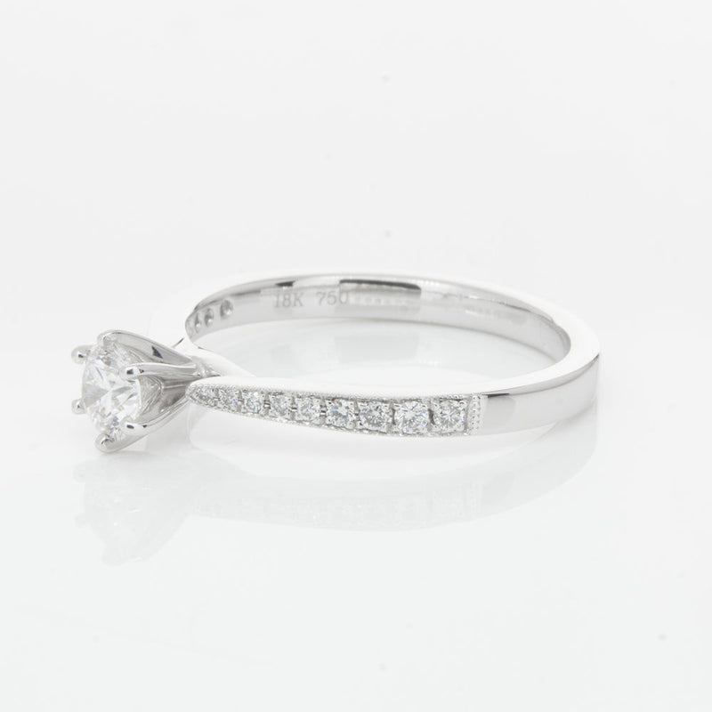 18ct White Gold .30ct Diamond Zenith Ring - Ring - Walker & Hall