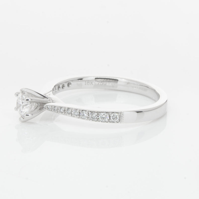 18ct White Gold .30ct Diamond Zenith Ring-Ring-Walker & Hall