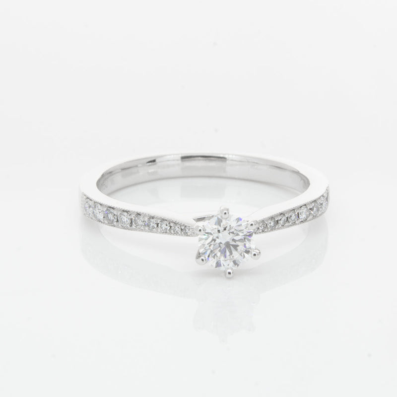 18ct White Gold .30ct Diamond Zenith Ring-Ring-Walker & Hall