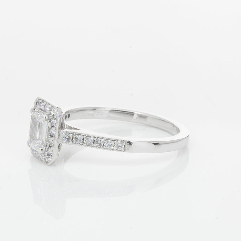 18ct White Gold .30ct Diamond Aria Ring-Ring-Walker & Hall
