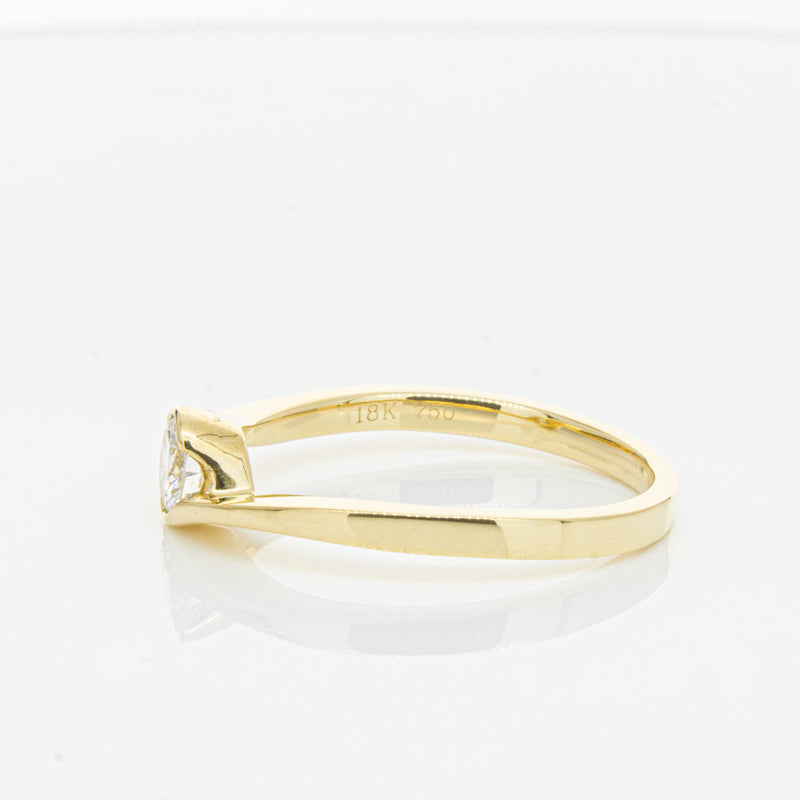 18ct Yellow Gold .30ct Diamond Embrace Ring-Ring-Walker & Hall