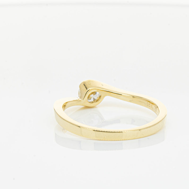 18ct Yellow Gold .30ct Diamond Embrace Ring-Ring-Walker & Hall