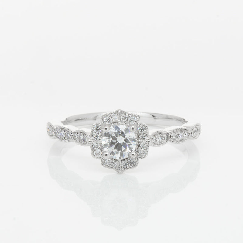 18ct White Gold .30ct Diamond Paramount Ring-Ring-Walker & Hall