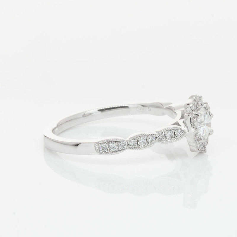 18ct White Gold .30ct Diamond Paramount Ring-Ring-Walker & Hall